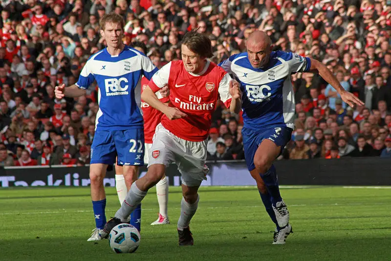 Alexander Hleb, Tomáš Rosický  and  Stephen Carr